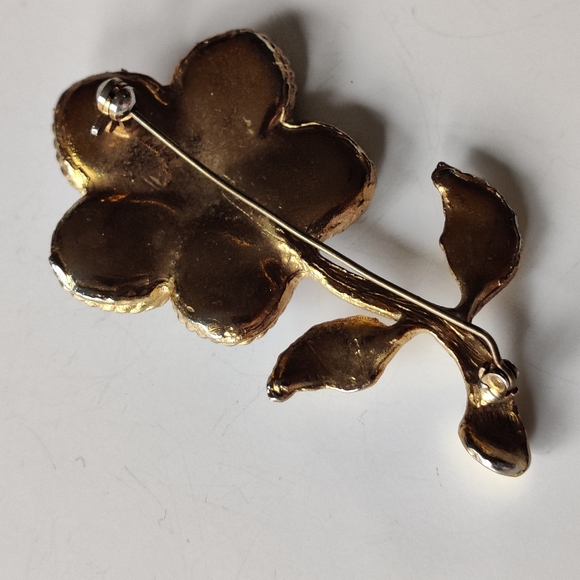 Vintage Christian LaCroix Flower Brooch - Picture 15 of 15